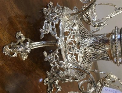 Lot 161 - A George V Silver Centrepiece Epergne, Charles Stuart Harris & Sons, London 1911, of elaborate...