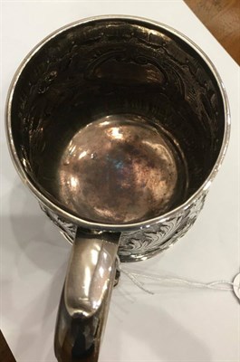 Lot 170 - A George II Silver Mug, Richard Gurney & Thomas Cook, London 1736, baluster form on spreading foot