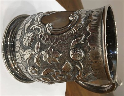 Lot 170 - A George II Silver Mug, Richard Gurney & Thomas Cook, London 1736, baluster form on spreading foot