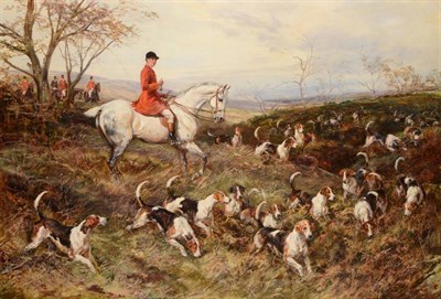 Lot 260 - Heywood Hardy ARWS, RPE (1842-1933) Master of the hounds Signed and dated 1906, oil on canvas, 79cm