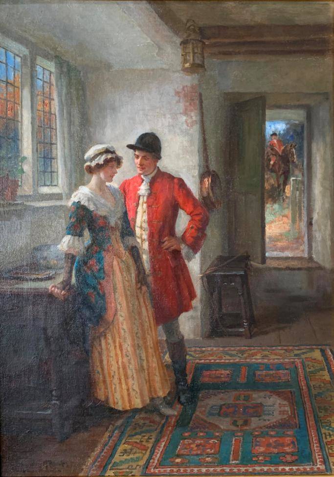 Lot 263 - George Sheridan Knowles (1863-1931) The Huntsman  Signed, oil on canvas, 53cm by 38cm  See...