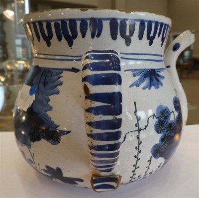Lot 532 - An English Delft Posset Pot and Cover, probably London circa 1680, of baluster form with domed knop