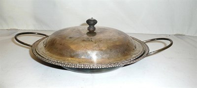 Lot 1125 - A George III Circular Vegetable Tureen and Cover, maker's mark DJ, London 1763, with gadrooned rims