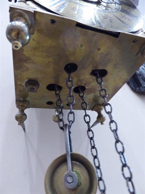 Lot 637 - ~ A Late 17th Century Brass Striking Lantern Clock, signed John Knibb, Oxon, circa 1690, four...