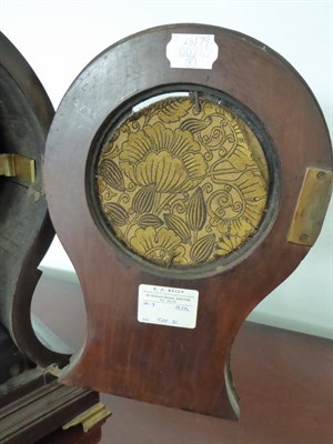 Lot 639 - A George III Mahogany Striking Balloon Shaped Table Clock, circa 1800,  balloon shaped case...