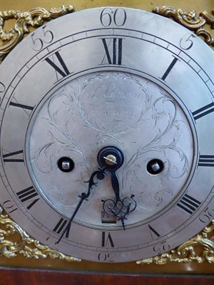 Lot 644 - ~ A George III Mahogany Quarter Striking Table Clock, signed J Hawthorn, Newcastle, circa 1770,...