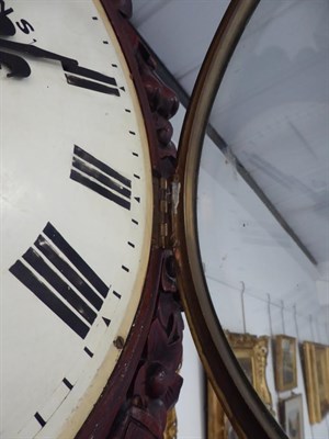 Lot 646 - ~ A Drop Dial Striking Wall Clock, signed W.Potts & Sons, Leeds, late 19th century, elaborately...