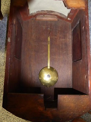 Lot 647 - ~ A Mahogany Striking Wall Clock, signed Humphreys, Barnard Castle, circa 1840, side doors and...