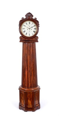 Lot 651 - ~ An Unusual Scottish Column Shaped Eight Day Longcase Clock, signed Wm Paterson, Edinburgh,...