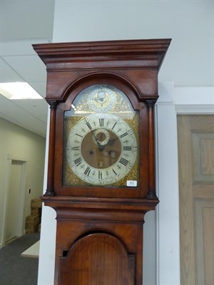 Lot 653 - ~ A Walnut Eight Day Longcase Clock, signed Greaves, Newcastle, circa 1750, flat top pediment,...