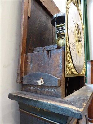 Lot 654 - ~ A Green Chinoiserie Eight Day Longcase Clock with Rocking Father of Time Automata, signed...