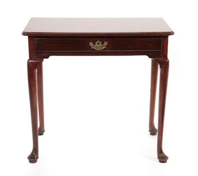 Lot 773 - A George II Mahogany Side Table, circa 1760, the moulded top above a single frieze drawer, on...