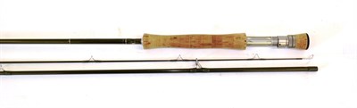 Lot 2029 - A Hardy Demon Sintrix 330 three-piece trout fly rod, 10 ft., #7, serial No. DE10 Z183, cloth...