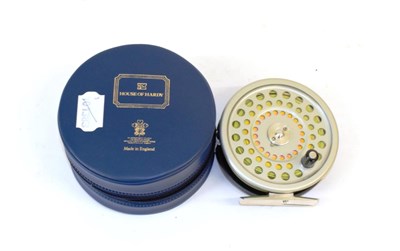 Lot 2030 - A Hardy Marquis Disc 7 fly reel, No.959, fitted with wetcel intermediate line, Hardy padded plastic