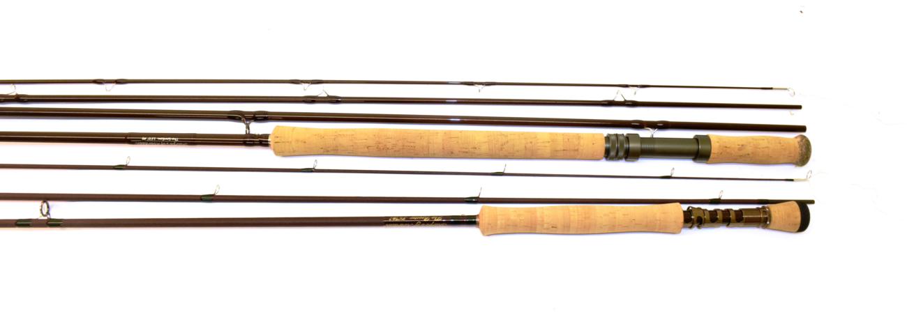 Lot 2043 - A Sharpes of Aberdeen ''The Gordon'' four-piece graphite fly rod, 13' 0'' #9, cloth bag, rod...