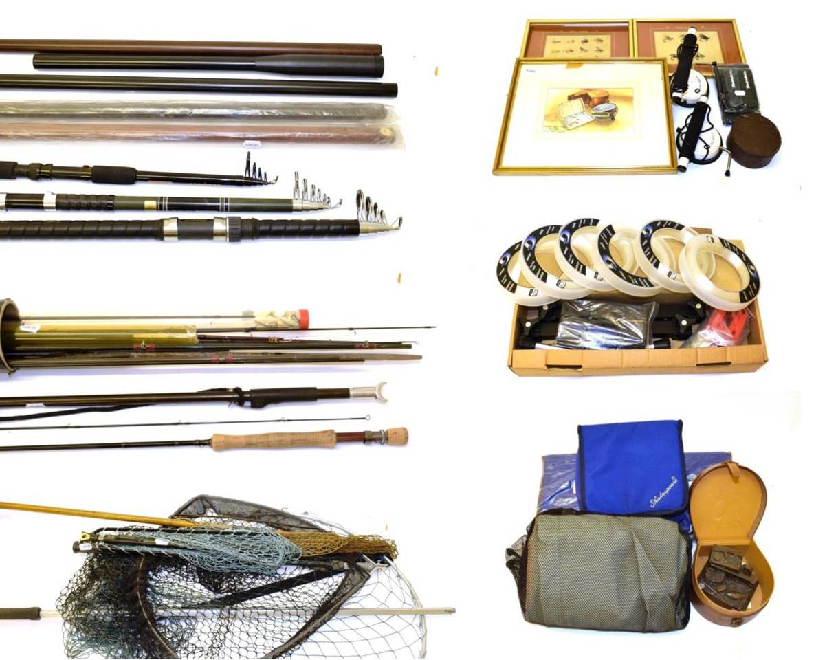 Lot 2048 - An accumulation of fishing tackle, fishing accessories and related items, some ex-shop stock,...