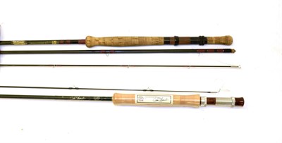 Lot 2050 - An Ian D. Martin Handcrafted two-piece carbon fly rod, 9' 6'' #6/7, cloth bag, and a Bruce & Walker