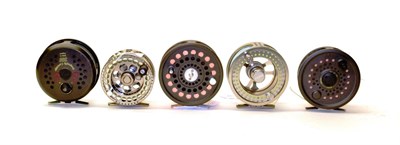 Lot 2062 - Seven Modern Fly Reels, all fitted with lines, comprising, Sonik SK4; two BFR Dragon Fly...