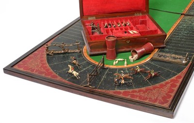 Lot 2083 - The Game of the Race By F L Hausburg (Liverpool) consisting of folding mahogany board with...