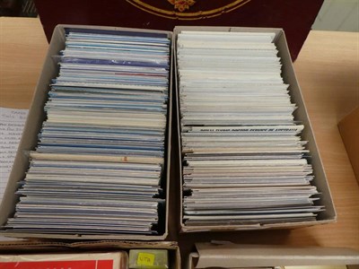Lot 2098 - Airline Related Items including 40 sets of playing cards for various airlines, two boxes of...