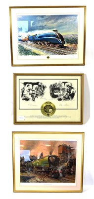 Lot 2103 - Terence Cuneo Signed Print Mallard with separate certificate 'This print was carried on the...