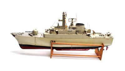 Lot 2109 - HMS Amazon a large scale working model of British Class 21 Frigate with good deck and...