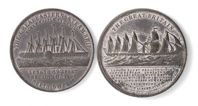 Lot 2142 - Two Commemorative Medals (i) The Great Britain commemorating the experimental voyage from...