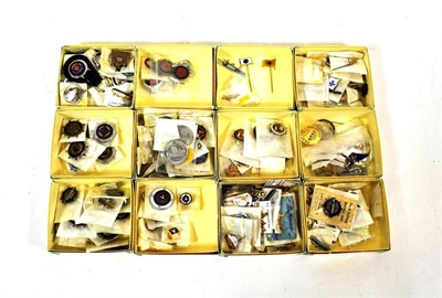 Lot 2148 - Various Shipping Companies A Collection Of Assorted Pin Badges including Bibby, International...