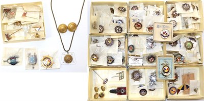Lot 2150 - Various Shipping Companies A Collection Of Assorted Pin Badges including Union Castle, British...
