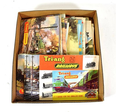 Lot 2170 - Triang/Hornby OO Gauge Catalogues including 2xTT 4th Edition, Triang Railways from 5th edition...
