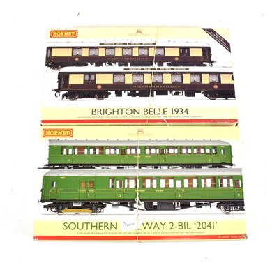Lot 2185 - Hornby (China) OO Gauge Two DCC Ready Sets R3161A Southern Railway 2-BIL Train Pack and R2987...