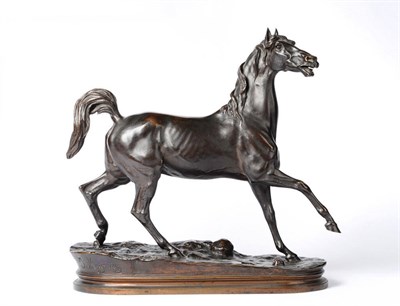 Lot 1169 - Jules Moigniez (1835-1894): "Chief Baron Par The Baron Caladenia", bronze figure of a standing...