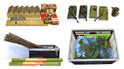 Lot 2192 - OO Gauge Accessories A Quantity Of Assorted Loose Items including buildings, track, scenery and...