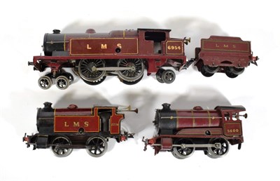 Lot 2201 - Hornby O Gauge LMS Locomotives 4-4-2T 6954, 0-4-0 5600 and 0-4-0T 2270 (all F) (3)