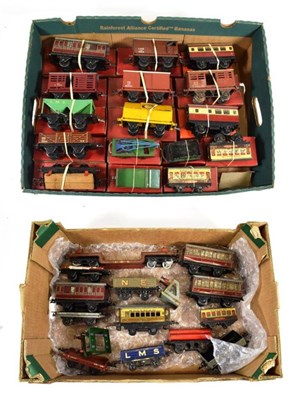 Lot 2203 - Hornby O Gauge Various Boxed Wagons a collection of 16 assorted examples including a few M...