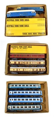 Lot 2212 - The Big Big Train And Others O Gauge Locomotives And Coaches including two BR BO-BO diesels,...