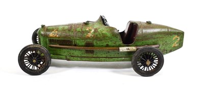 Lot 2235 - Compagnie Industrielle Du Jouet (CIJ) P2 Alfa Romeo mid green (overall F-P, front wheels loose...