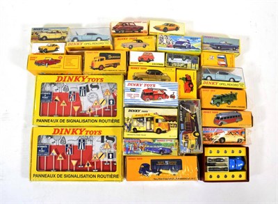 Lot 2246 - Atlas Reproduction French Dinky Vehicles including DS19 Police, Fourgon Incendie Berliet,...