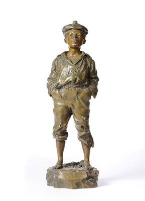 Lot 1175 - Vaclau Bernard Szczeblewski (Polish, late 19th century): A Bronze Figure of "Mousse Siffleur", as a