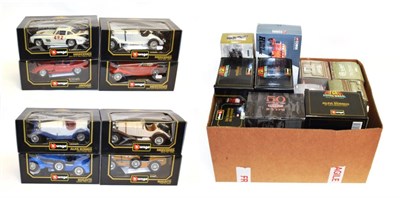 Lot 2248 - Burago A Collection Of Twelve Assorted Models together with various Corgi D-Day and Classic...