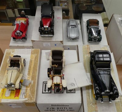 Lot 2251 - Franklin Mint Various European Cars Mercedes Benz 770K (1935), Mercedes Simplex (1904), Bugatti...