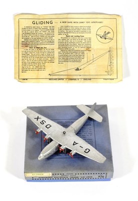 Lot 2258 - Dinky (Pre-War) 62p Armstrong Whitworth Ensign Air Liner 'Ettrick' silver (G, with leaflet,...