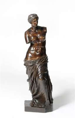 Lot 1183 - A Large Bronze Figure of the Venus de Milo, Reduction Mechanique, French, circa 1890, 105cm high