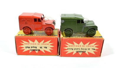 Lot 2328 - Benbros Mighty Midgets No.35 Army Land Rover (G-F, lacks one window pillar, some paint loss box...