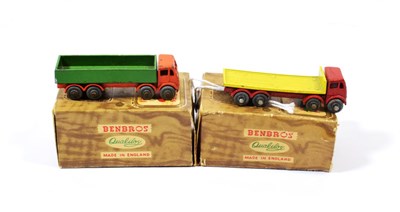 Lot 2360 - Benbros TV Series 21 Diesel wagon, orange/green MW (G box G-E) 20 Flat truck red/yellow MW (G-E box