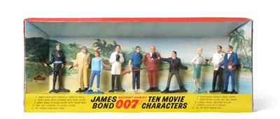 Lot 2381 - Gilbert James Bond Ten Movie Characters Set consisting of 1. James Bond with Baretta, 2. James Bond