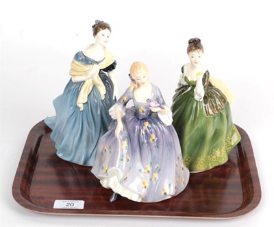 Lot 20 - Three Royal Doulton figures 'Adrienne', 'Fleur' and 'Nicola'