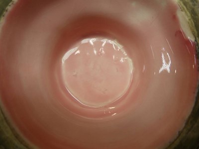 Lot 31 - A 19th century Zsolnay Pecs pink floral tea set comprising teapot, cream, sugar, jug (cover...