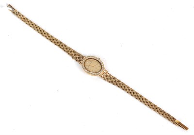 Lot 54 - A 9 carat gold Buech-Girod lady's wristwatch