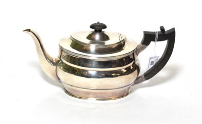 Lot 88 - A Georgian style silver teapot, by G.H. Sheffield 1918